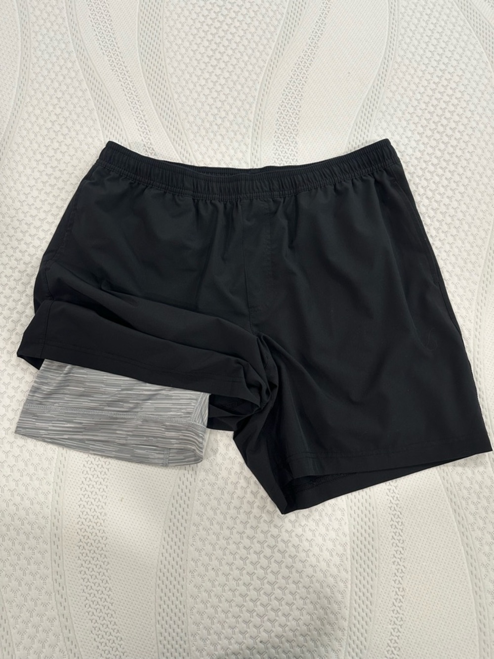 chubbies 5.5” Black Shorts with Light Gray Liner